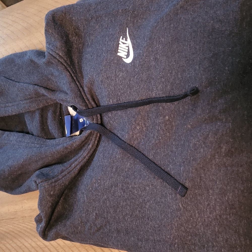 Nike navy pull over hoodie